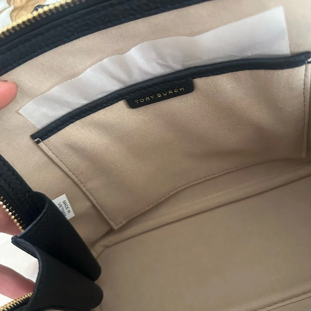 Tory Burch Mini Leather Swing Crossbody Bag ~NWT~ Black